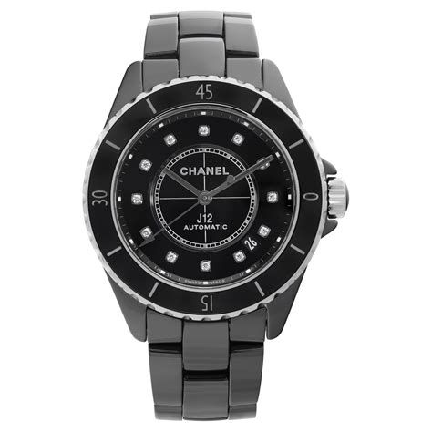 montre chanel ceramique noire femme|Chanel j12 montre.